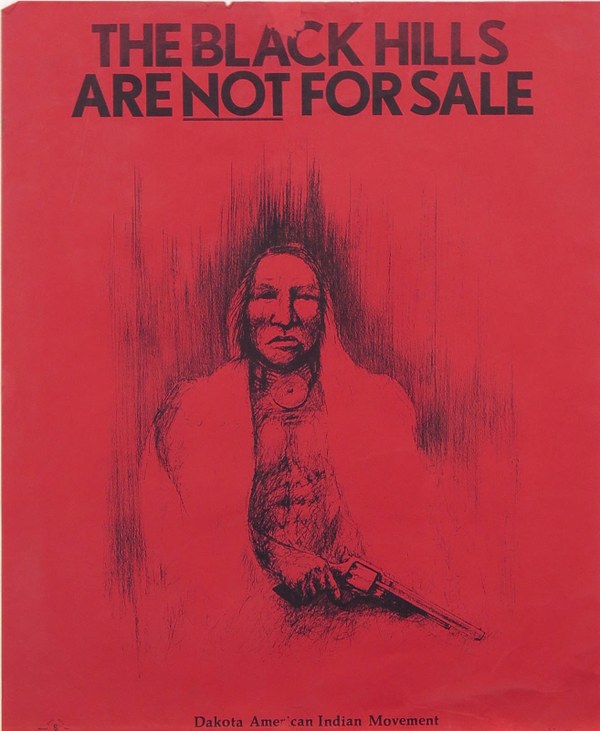 Unidentified Artist, The Black Hills Are not for Sale Seven Generations 2020