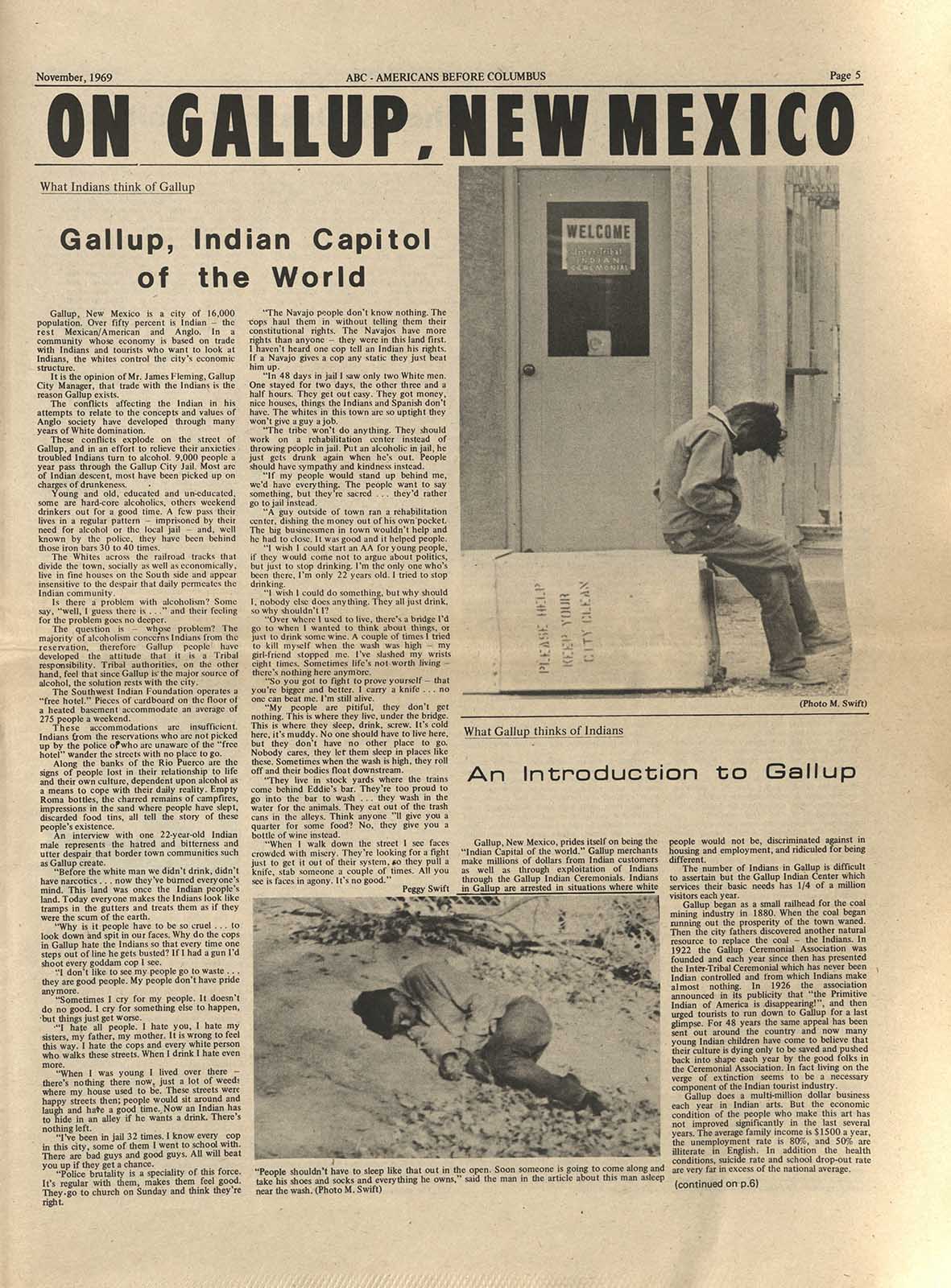 "On Gallup, New Mexico" — City of Albuquerque