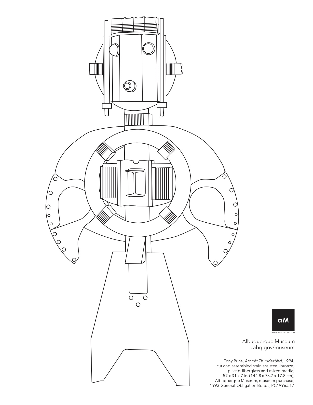 Tony Price, Atomic Thunderbird (outline)