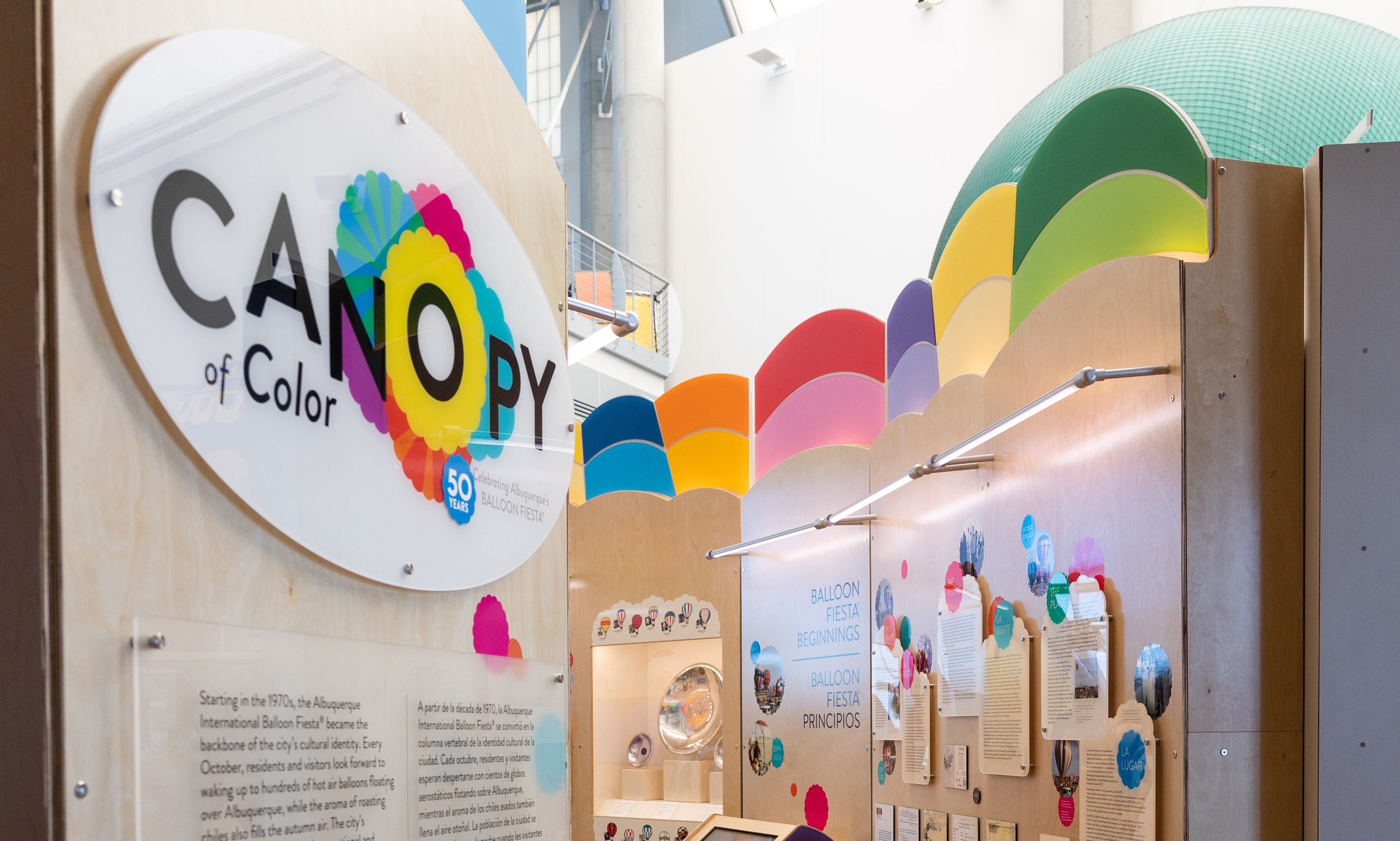 Canopy of Color Exhibit entrance