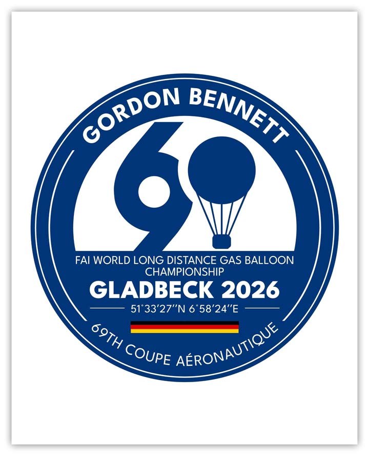 logo for the 69 Gordon Bennett competition taking place in 2026 in Germany