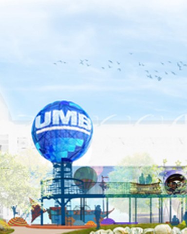 BM-(4x5)-Outdoor-Balloon-Adventure-UMB Rendering of the UMB balloon tower as part of the Outdoor Balloon Adventure.