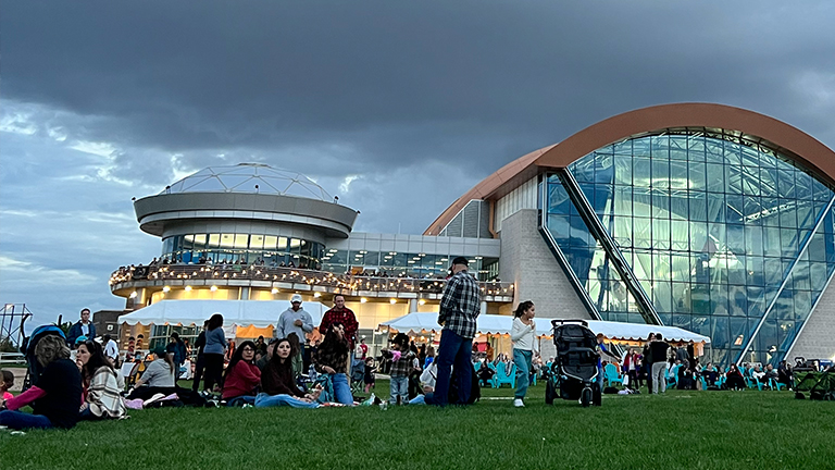 Event on north lawn of Balloon Museum