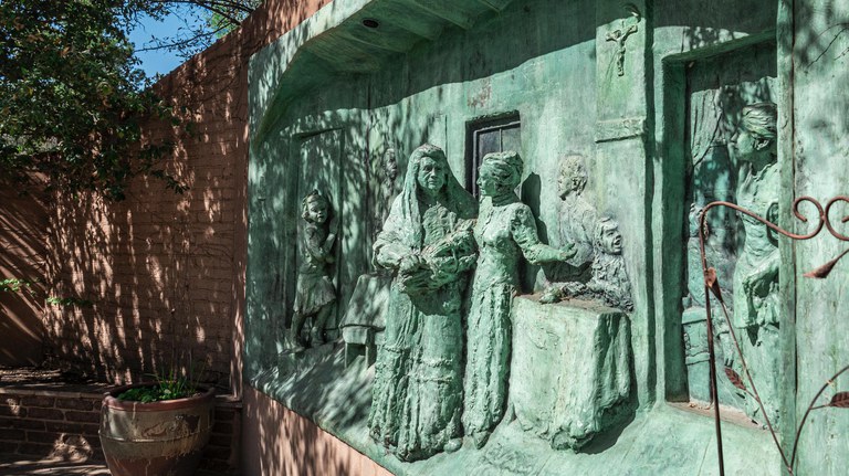 Curandera garden sculpture