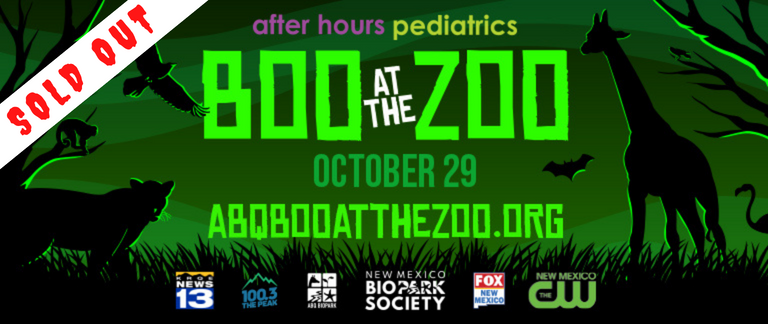 Boo a the Zoo Banner 2022 Sold Out