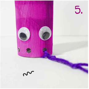 A cuttlefish paper craft and string project.