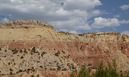 Ghost Ranch restoration project, 2018. Landscape photo.