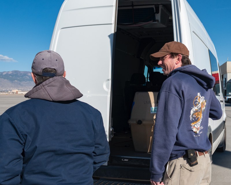 BioPark staff at airport