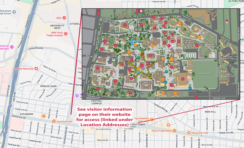 Museum of Southwestern Biology map