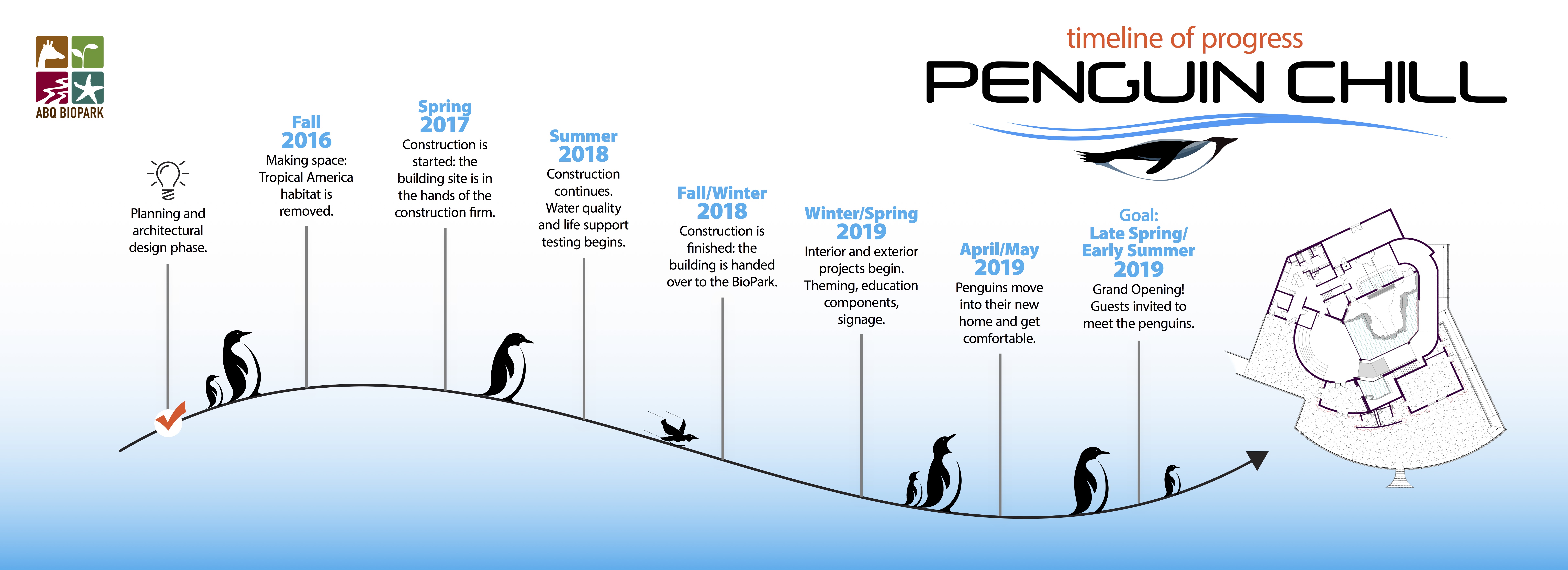 Penguin Chill Timeline - Updated Fall 2018