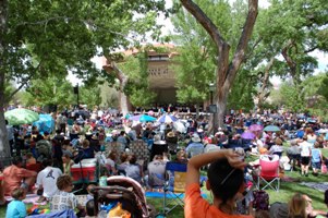 Crowd at the Band Shell