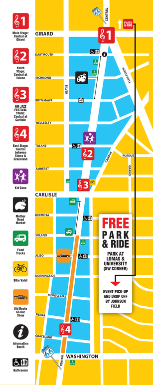 2019 Route 66 Summerfest - Event Map PNG