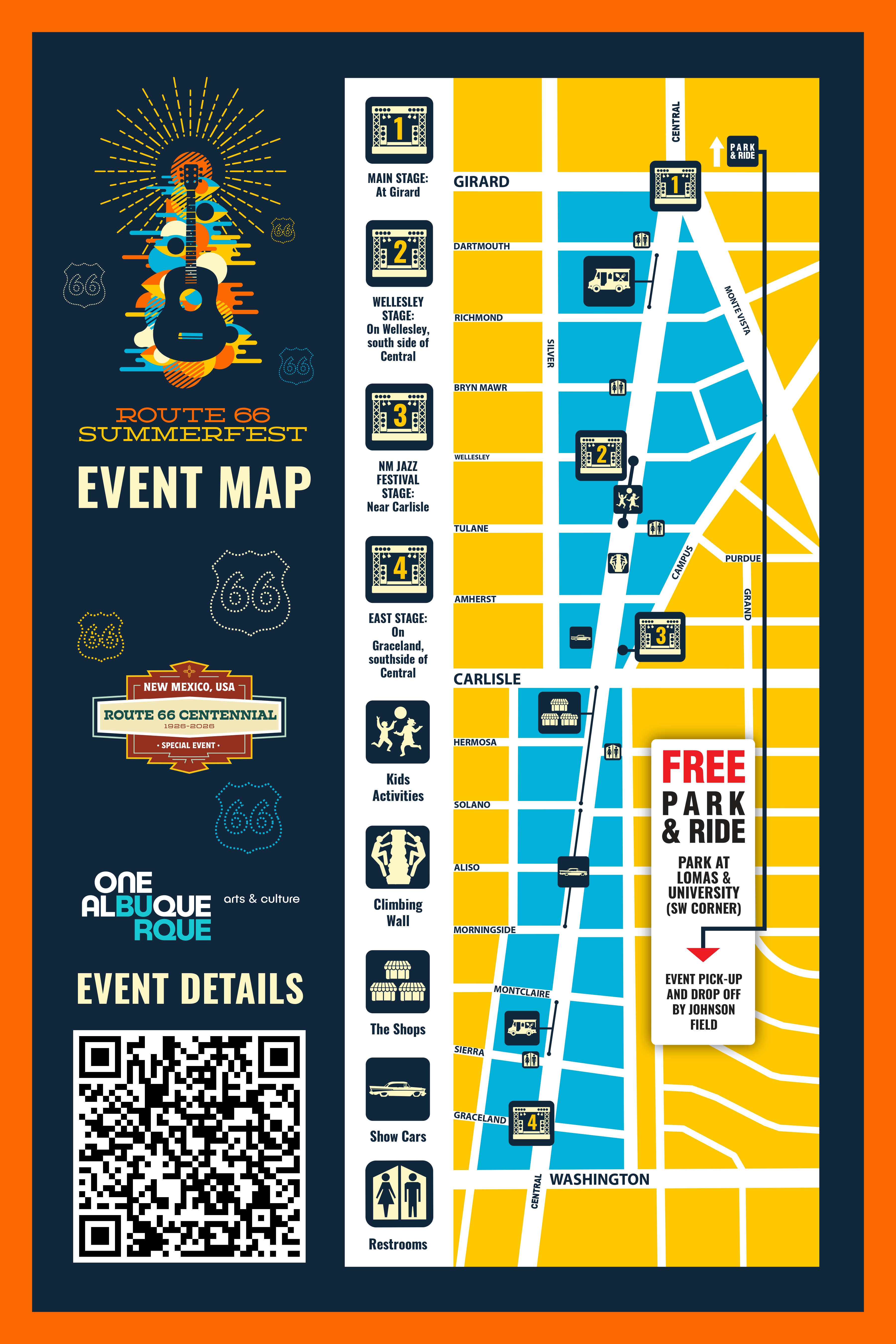 2025 Route 66 Summerfest Map- UPDATED