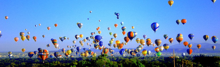 For balloon fiesta week in old town