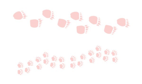 Mothers day at the zoo paw prints