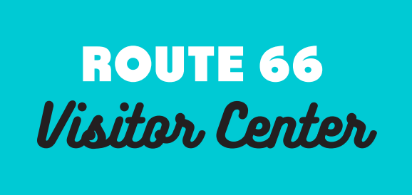 Route 66 Visitor Center Font Logo
