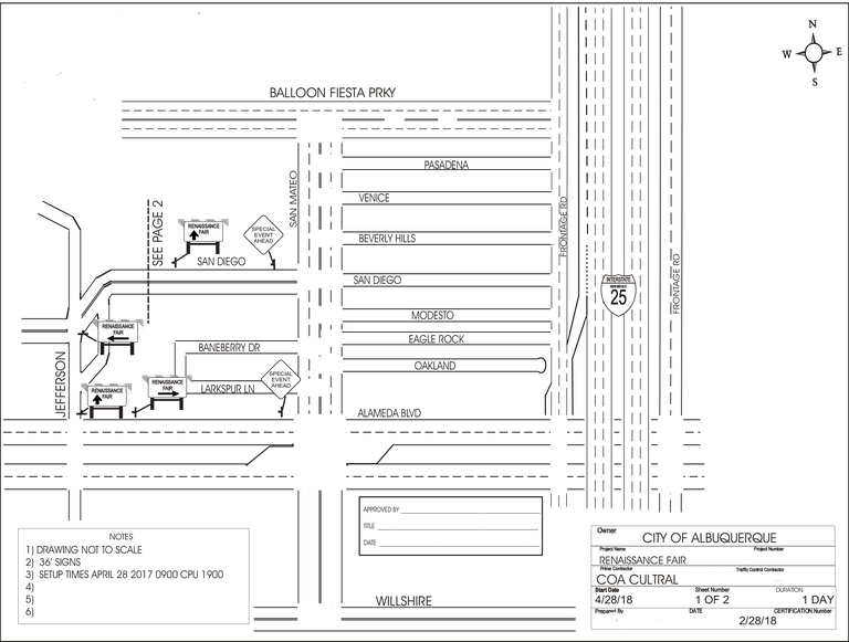 Traffic Control Plan Example 2