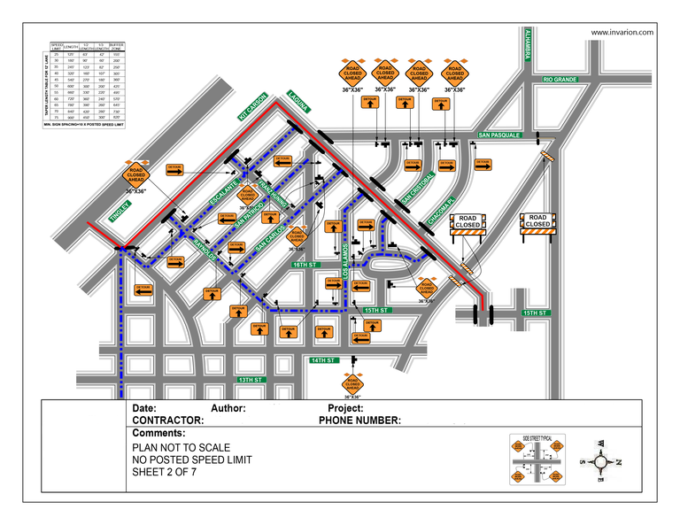 Traffic Control Plan Example 3