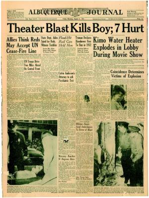 August 3rd. 1951, Albuquerque Journal, front page