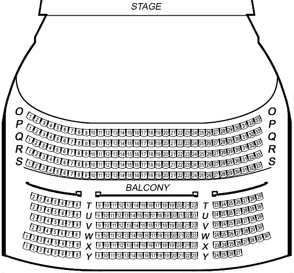 Balcony Seating Map