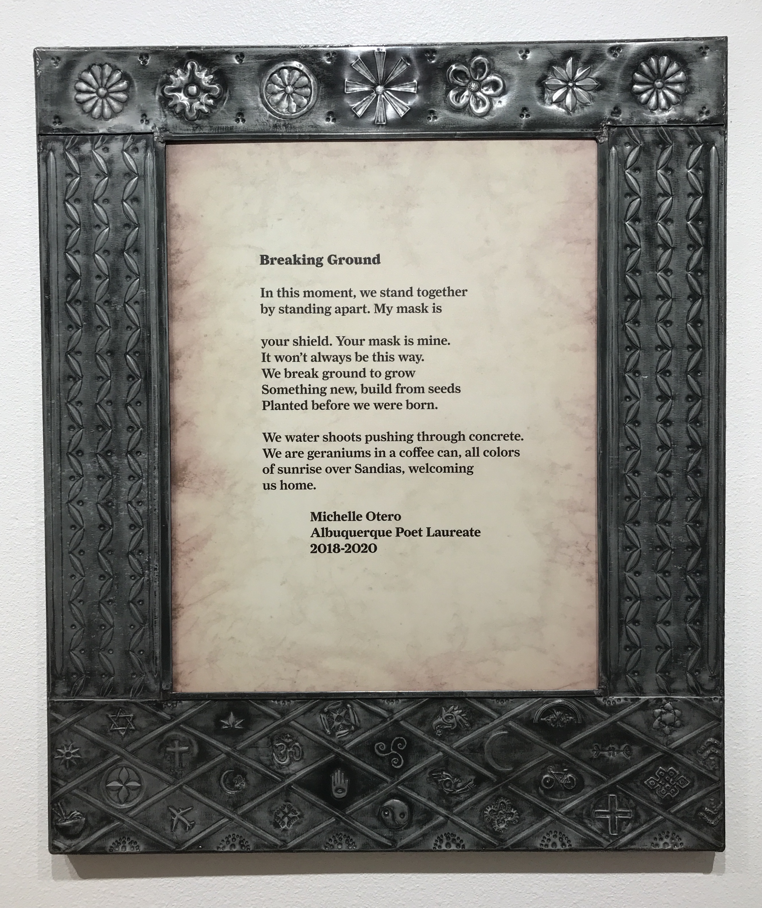 Roberto Gallegos - Punched Tin Frame