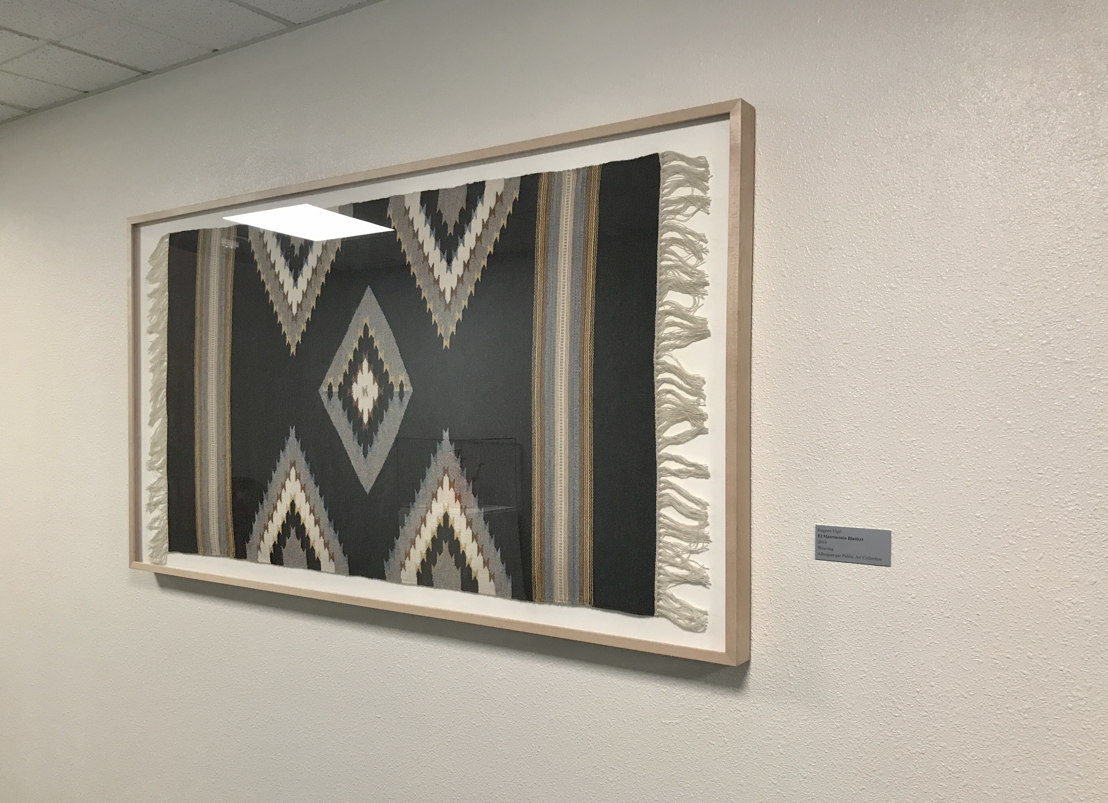 Eugene Vigil, El Matrimonio Blanket, weaving