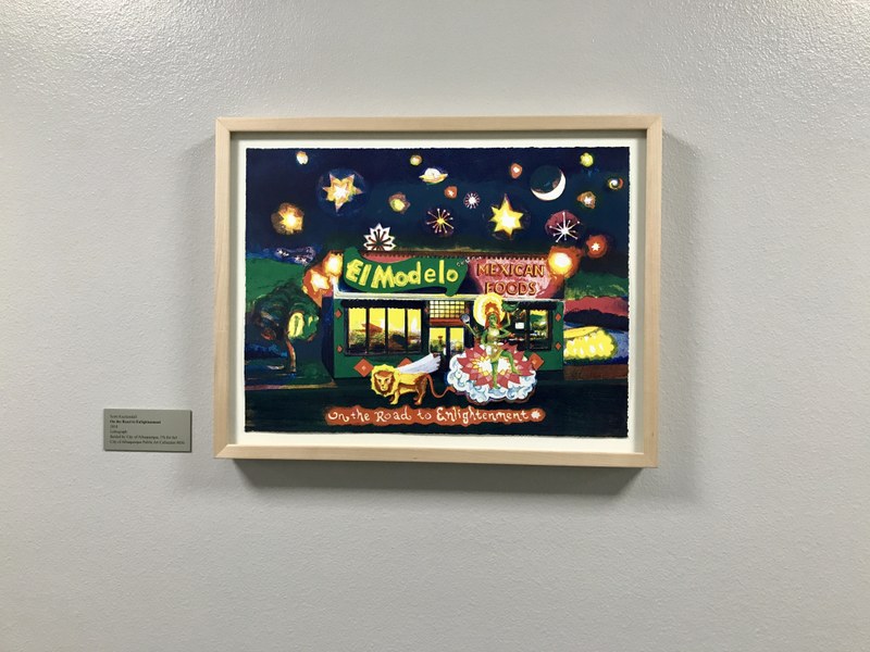 Scott Kuykendall, On the Road to Enlightenment, lithograph