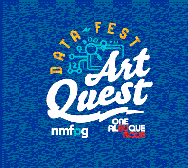 Datafest: Art Quest Logo Blue