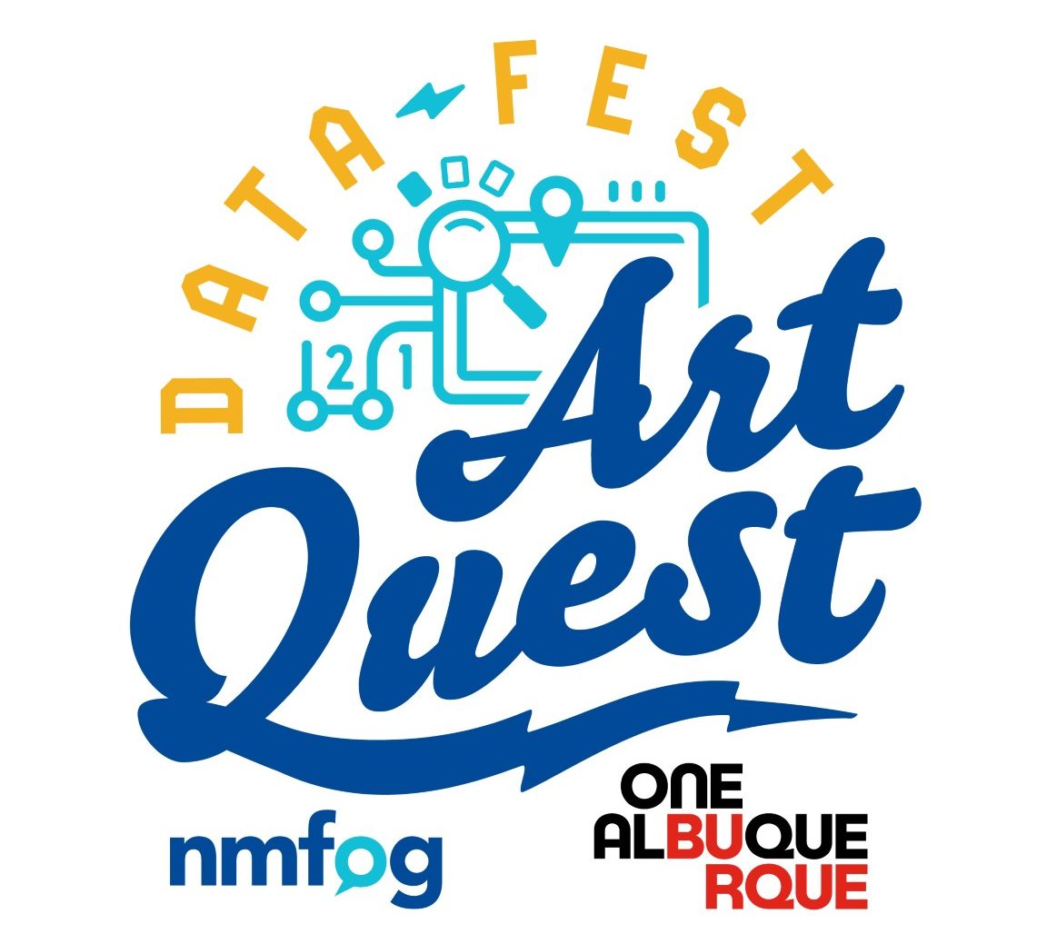 Datafest: Art Quest Logo White