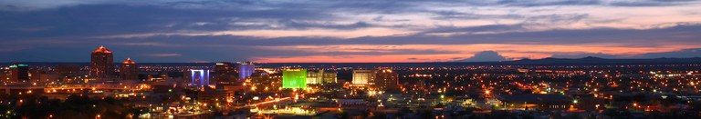 Downtown Albuquerque at Night Banner