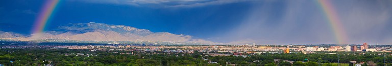 Sandia Mountains Rainbow Banner