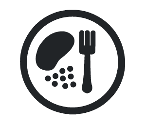 Food Plate Icon Dark PNG