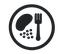 Food Plate Icon Dark PNG