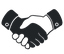 Hands Shaking Icon Dark PNG