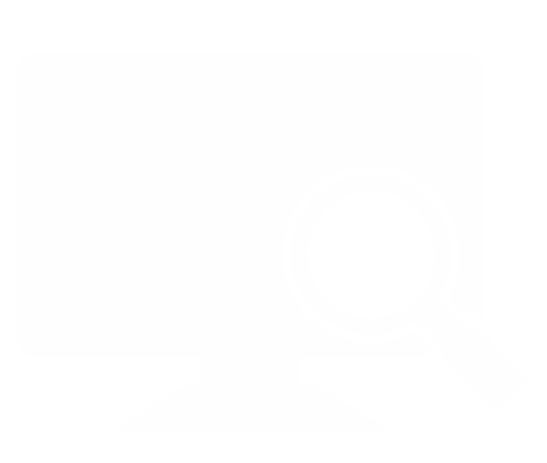 Computer Monitor Magnifying Glass Icon PNG