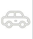 Car Icon with Line