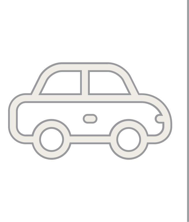 Car Icon with Line