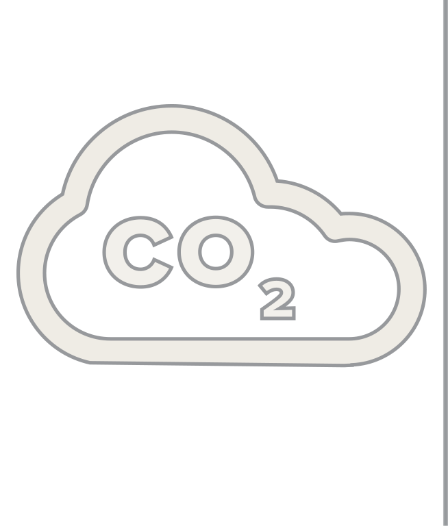 CO2 Icon with Line