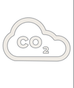 CO2 Icon with Line