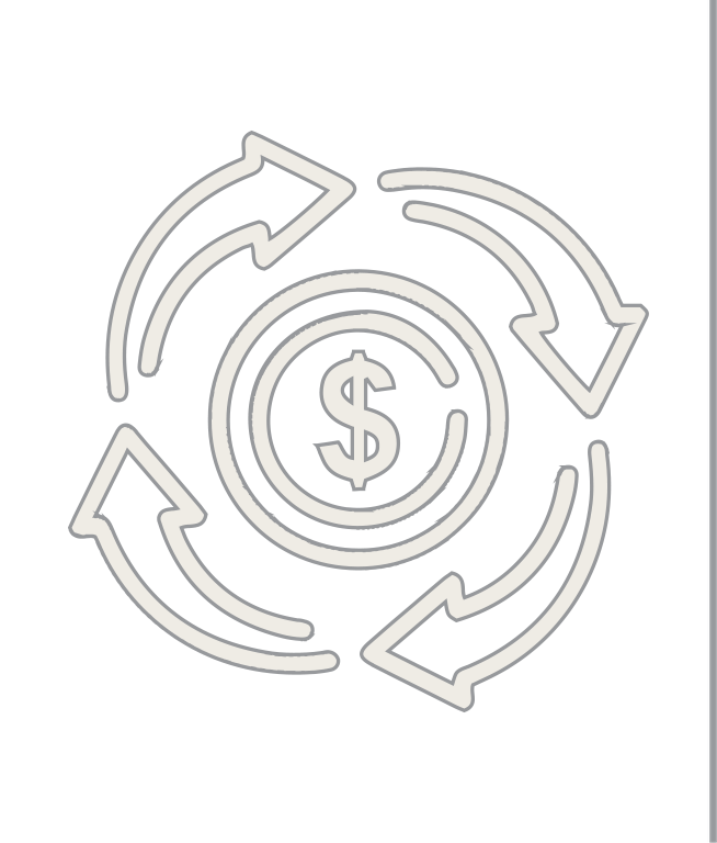 Economy Icon with Line