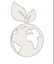 Globe Plant Icon with Divider Line