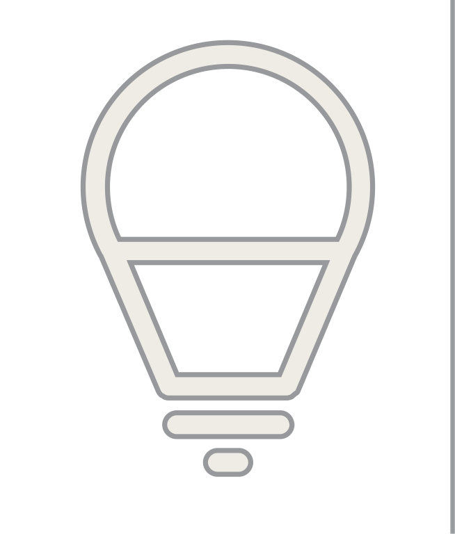 Light Bulb Icon with Line — City of Albuquerque