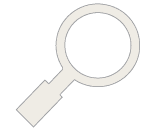 An icon of a magnifying glass.