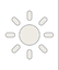 Sun Icon with Divider Line