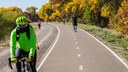 Paved Bike Path Bosque Section Highlight Block Paved Bike Path Bosque Section Highlight Block