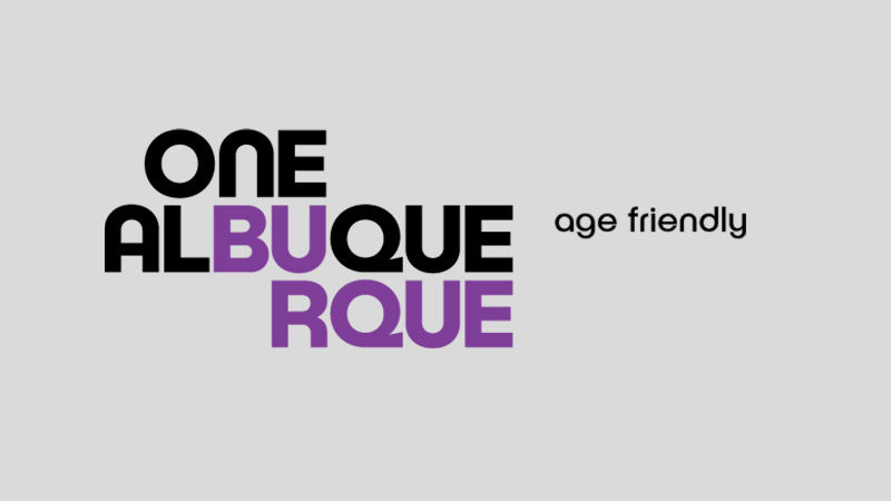 The One Albuquerque Age Friendly logo.