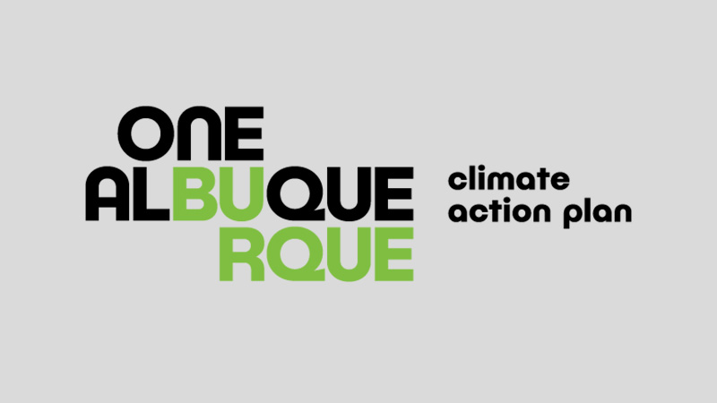 The One Albuquerque Climate Action Plan logo.