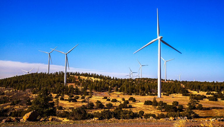 Wind Turbines on Mesa