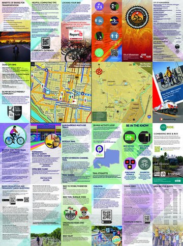 2024 Bicycle and Trail Map back panel side