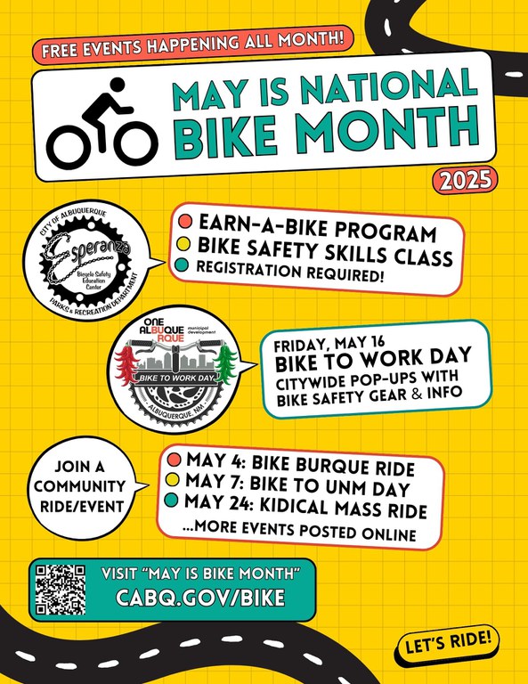 2025 May is Bike Month Event Flyer for Digital Distribution ENGLISH